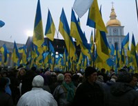 В центре Киева собираются противники евроассоциации (фото)