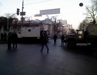 Автомайдану не дают заблокировать правительственный квартал (фото)