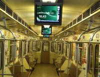 электронная видеосистема в вагонах метро