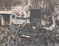 Против митингующих на Грушевского выставили курсантов&nbsp;— СМИ