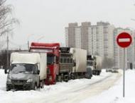 Во&nbsp;время сильных снегопадов въезд грузовых автомобилей в&nbsp;Киев будет запрещен