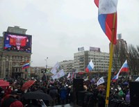 В Крыму проходит сепаратистский митинг