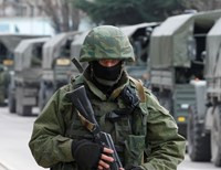Российские военные захватили автомобильный батальон в Бахчисарае