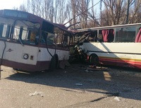 ДТП троллейбус автобус Харцызск