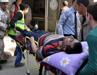 Тело пострадавшего в результате взрыва