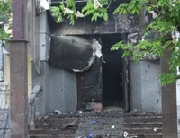 В сгоревшем здании мариупольской милиции найдено тело еще одного погибшего 