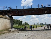 подрыв моста Запорожская область
