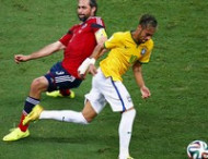 ЧМ-2014: Бразилия обыграла Колумбию и прошла в полуфинал домашнего турнира (видео)