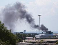 Над Донецким аэропортом кружат самолеты, поражая огневые позиции террористов