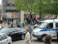 Полиция возле банка в Белгороде