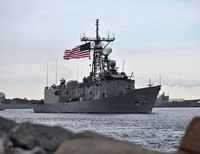 В Черное море вошел ракетный фрегат ВМС США Taylor