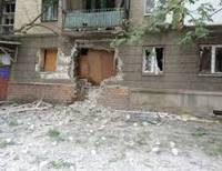 Разрушения в Луганстке