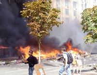 На Майдане Незалежности в Киеве задержали несколько автомобилей с оружием