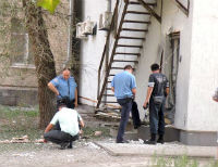 В Мелитополе ночью взорвали офис «Приватбанка», а утром нашли бомбу около военкомата (фото)