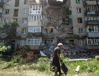 Разрушения в Донецке