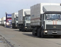 Российский конвой, возвращаясь в РФ, вывез часть завода по производству «Кольчуг»