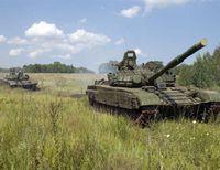Зоссийские танки на Донбассе