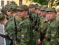 Российские солдаты-срочники