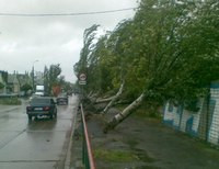 Ураган в Запорожской области