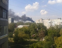  В Донецке из-за обстрела горит завод «Точмаш» (фото)