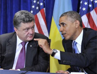 Обама и Порошенко договорились совместно давить на Путина в Милане