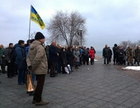 В Одессе активисты проводят акцию в память о жертвах Майдана