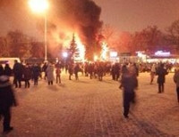 В центре Харькова горело кафе. Есть пострадавшие