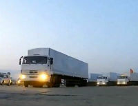 В Украину въехали 124 грузовика российского конвоя