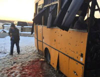 Боевики попали из «Града» в пассажирский автобус: 10 погибших