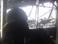 Военные обнародовали видео из Донецкого аэропорта
