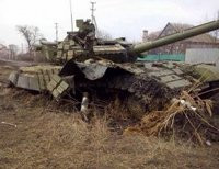 Уничтоженный танк
