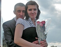 Оксана Рудник с мужем