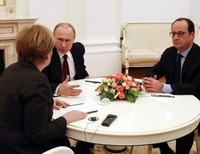 Встреча Путина, Меркель, Олланда