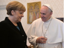 Меркель и Папа Римский