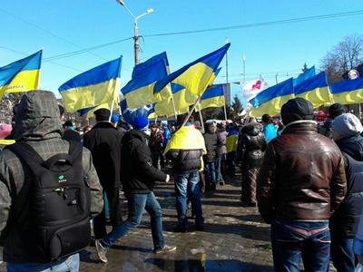 В Харькове на митинге прогремел взрыв