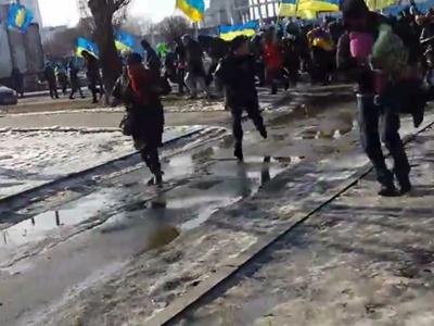 Взрыв в Харькове был зафиксирован на видео