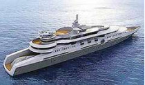 В воскресенье спустили на воду яхту «эклипс», построенную по заказу романа абрамовича за 608 миллионов долларов