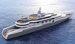 В воскресенье спустили на воду яхту «эклипс», построенную по заказу романа абрамовича за 608 миллионов долларов