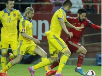 Украина минимально уступила Испании в отборе на Евро-2016 (видео)