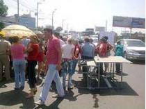 После утреннего погрома на столичном рынке «шлях» неизвестными бастующие торговцы перекрыли окружную дорогу