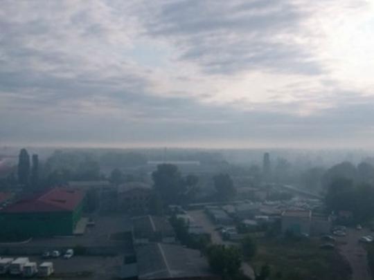 В Киеве горит лес. Дарницу затянуло дымом