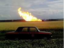 Под Донецком потушили пожар на взорванном газопроводе