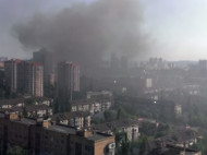 В Киеве возле станции метро "Дарница" произошел пожар (обновлено, фото, видео)