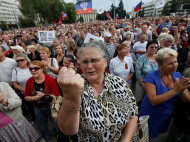 Очередная стихийная акция протеста в Донецке закончилась арестом отдельных руководителей ЖКХ "ДНР" 