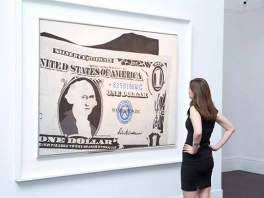 Картина Энди Уорхола «Один доллар» 