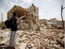 Рынок в Йемене после бомбежки