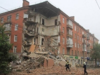 Обрушившийся дом в Перми