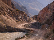 Таджикистан горная дорога