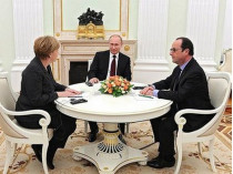 Путин, Меркель и Олланд поговорили по телефону об Украине