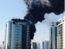 В Одессе спасателя удалось ликвидировать пожар в элитной высотке